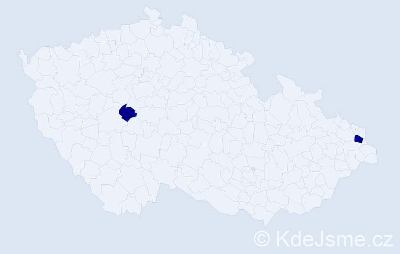 Příjmení: 'Barboriaková', počet výskytů 2 v celé ČR