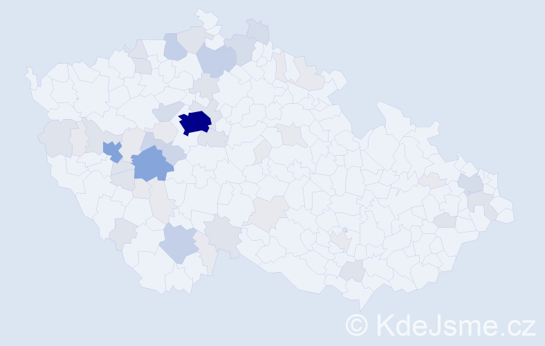 Příjmení: 'Kotrbatá', počet výskytů 161 v celé ČR
