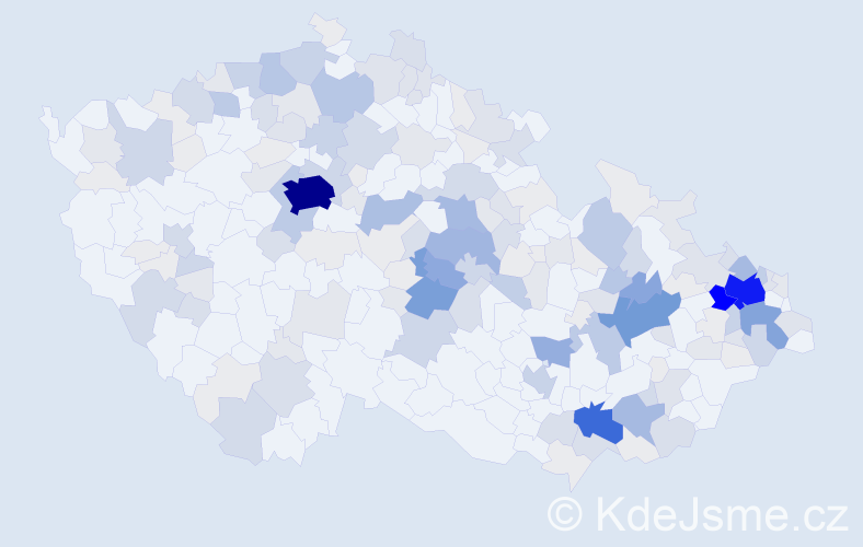 Příjmení: 'Niklová', počet výskytů 805 v celé ČR