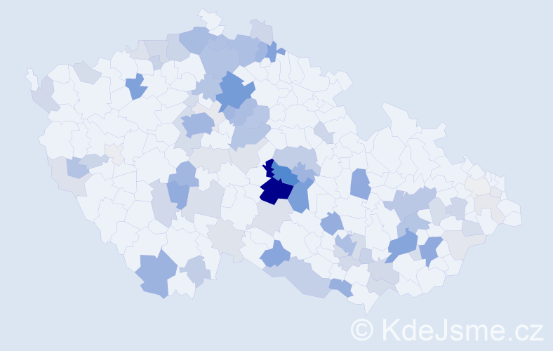 Příjmení: 'Rakušanová', počet výskytů 292 v celé ČR