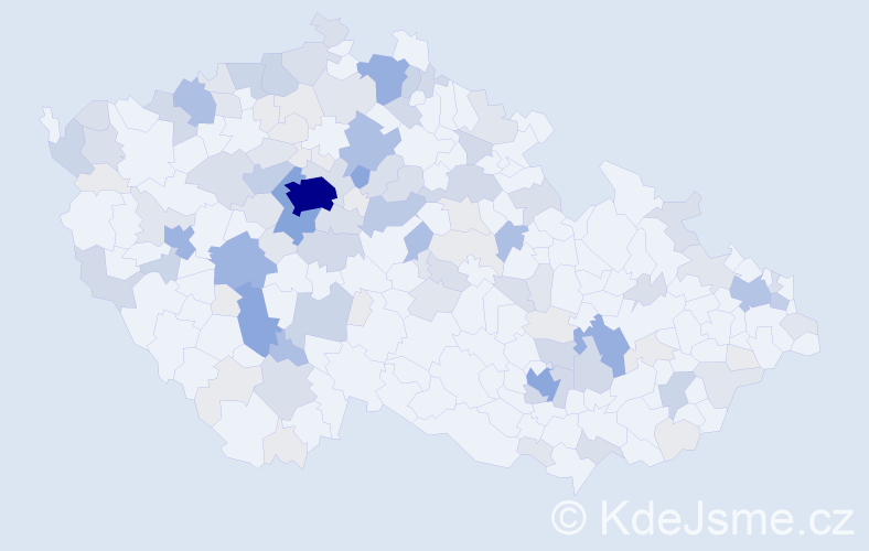 Příjmení: 'Valtr', počet výskytů 413 v celé ČR