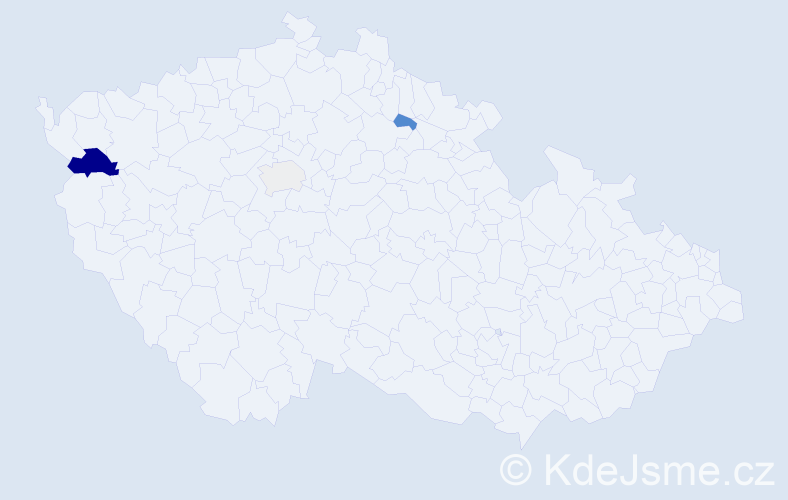 Příjmení: 'Richtersová', počet výskytů 6 v celé ČR