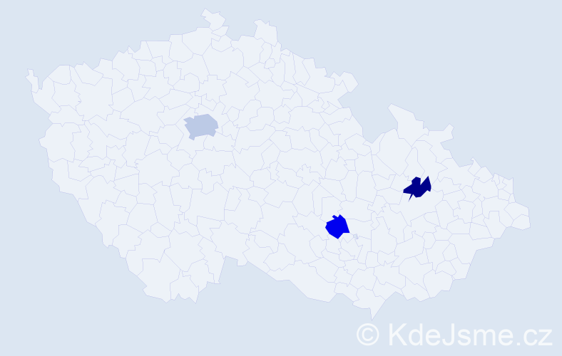 Příjmení: 'Lüder', počet výskytů 5 v celé ČR