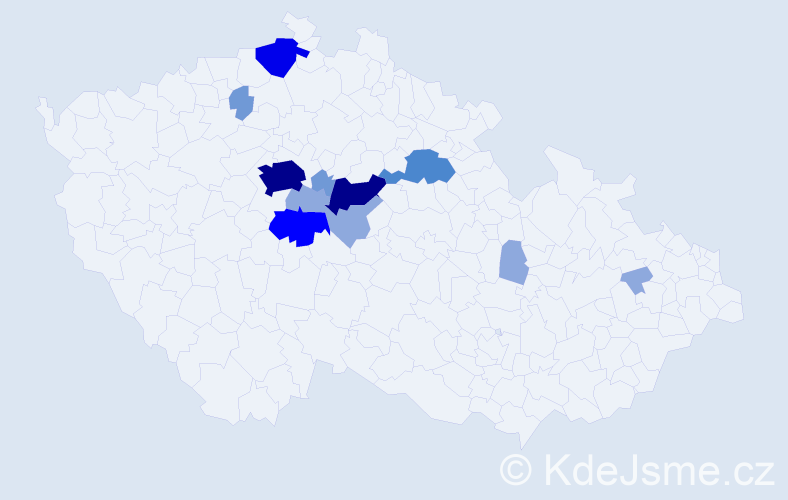 Příjmení: 'Sajverová', počet výskytů 32 v celé ČR