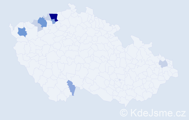Příjmení: 'Ádiová', počet výskytů 28 v celé ČR