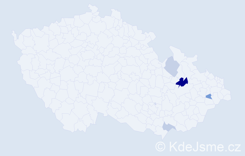 Příjmení: 'Puszkailerová', počet výskytů 7 v celé ČR