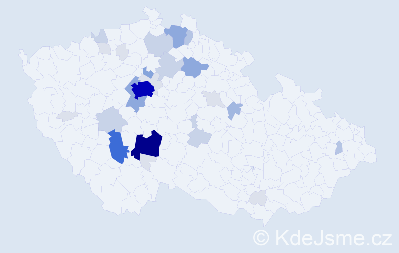Příjmení: 'Rejlek', počet výskytů 110 v celé ČR