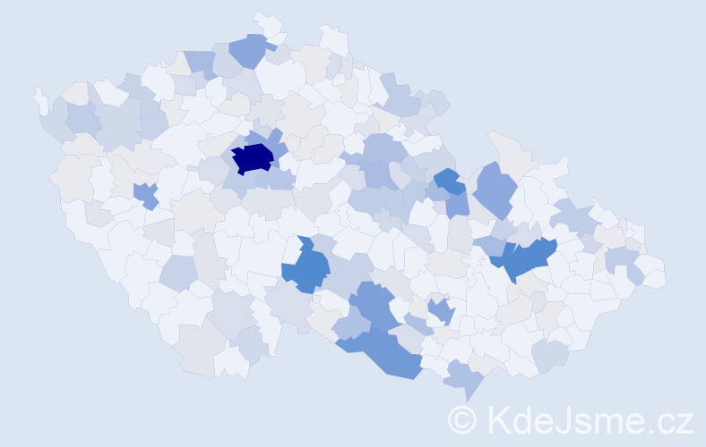 Příjmení: 'Vyhnálková', počet výskytů 563 v celé ČR