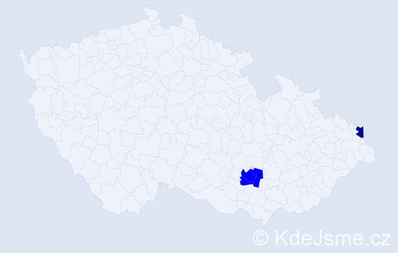 Příjmení: 'Kefalidu', počet výskytů 4 v celé ČR