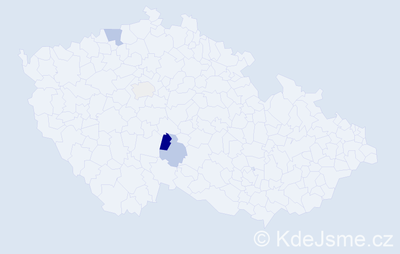 Příjmení: 'Korpejsová', počet výskytů 6 v celé ČR