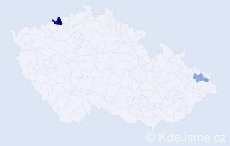 Příjmení: 'Rokowski', počet výskytů 5 v celé ČR