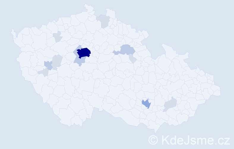 Příjmení: 'Pylypchuk', počet výskytů 34 v celé ČR