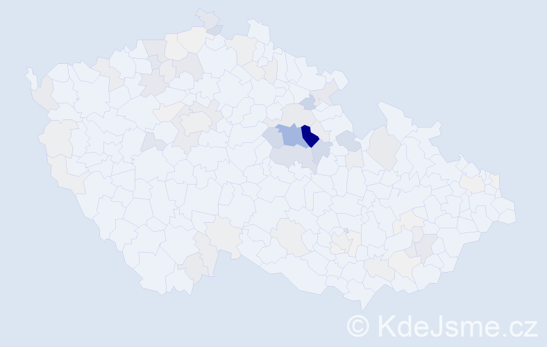 Příjmení: 'Shejbalová', počet výskytů 256 v celé ČR
