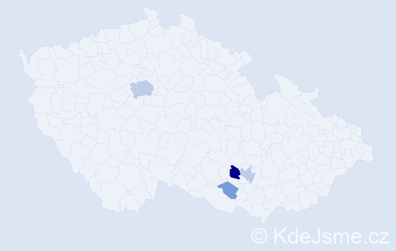 Příjmení: 'Khachatryan', počet výskytů 15 v celé ČR