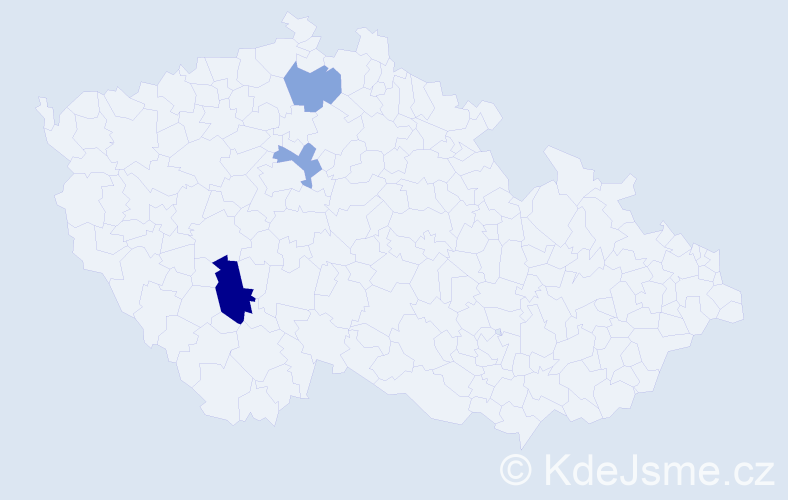 Příjmení: 'Ahmetović', počet výskytů 5 v celé ČR