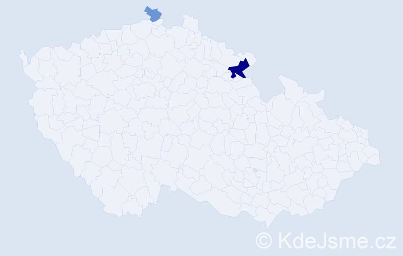 Příjmení: 'Sulzbacher', počet výskytů 6 v celé ČR