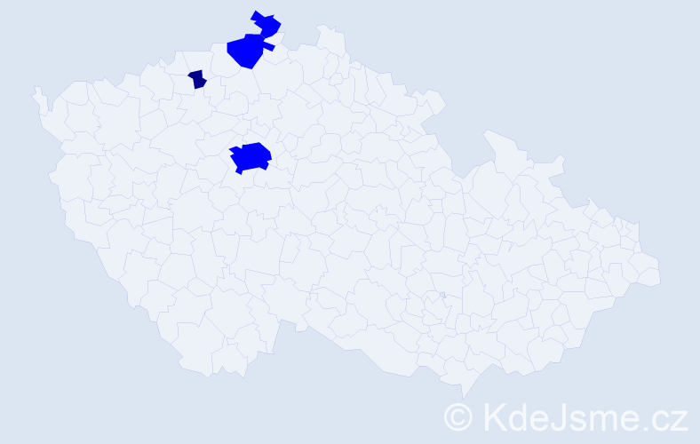 Příjmení: 'Brošňáková', počet výskytů 5 v celé ČR