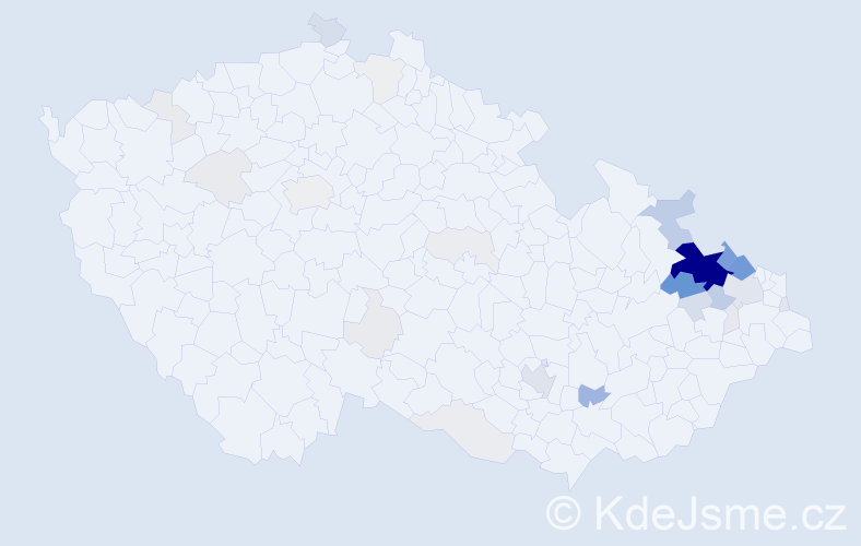 Příjmení: 'Beinhauerová', počet výskytů 168 v celé ČR