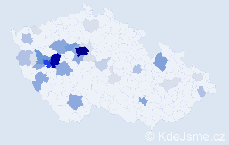 Příjmení: 'Dezort', počet výskytů 133 v celé ČR