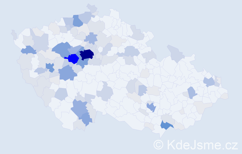 Příjmení: 'Štětka', počet výskytů 446 v celé ČR