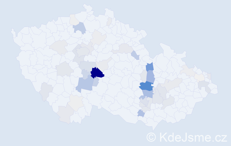Příjmení: 'Kupsová', počet výskytů 183 v celé ČR