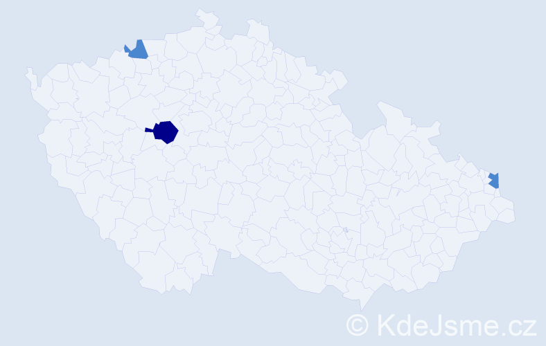Příjmení: 'Karšňák', počet výskytů 5 v celé ČR