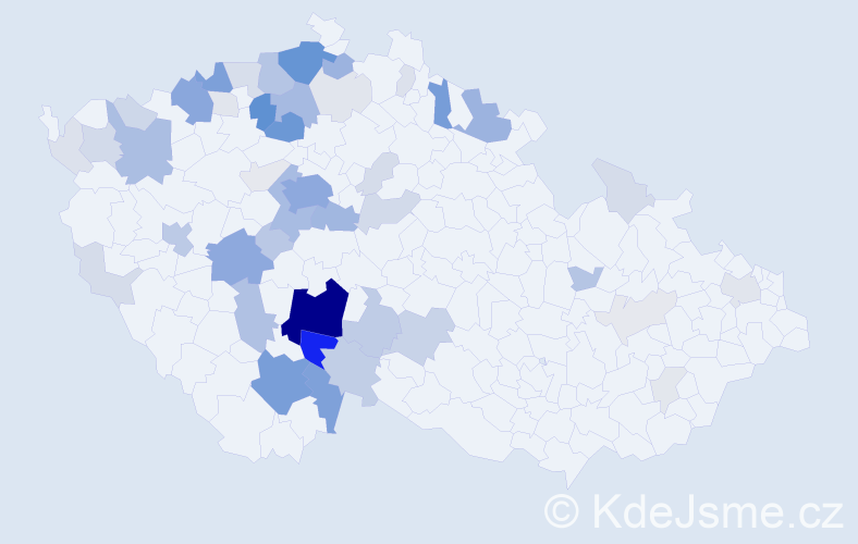 Příjmení: 'Voborská', počet výskytů 227 v celé ČR