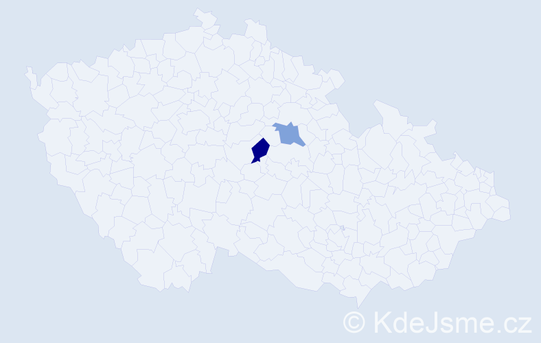 Příjmení: 'Soljáková', počet výskytů 2 v celé ČR