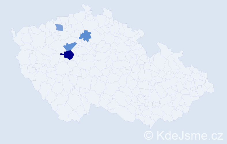 Příjmení: 'Bartolen', počet výskytů 7 v celé ČR
