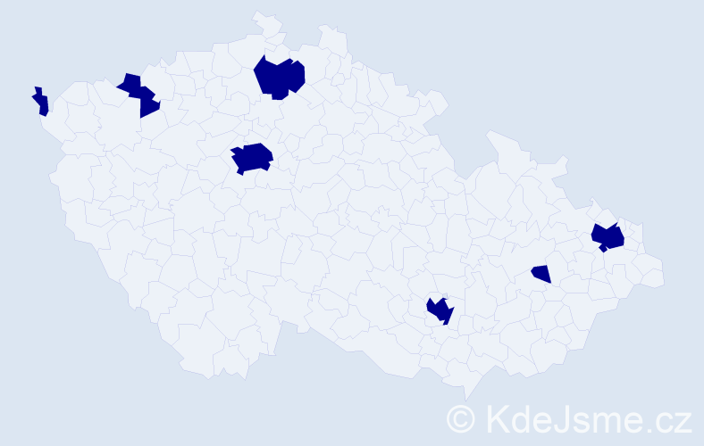 Příjmení: 'Kretzschmar', počet výskytů 7 v celé ČR