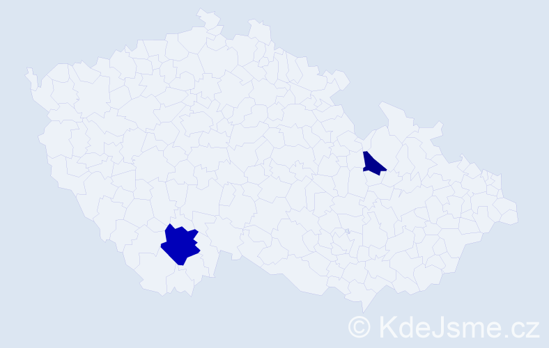 Příjmení: 'Nikerlová', počet výskytů 4 v celé ČR
