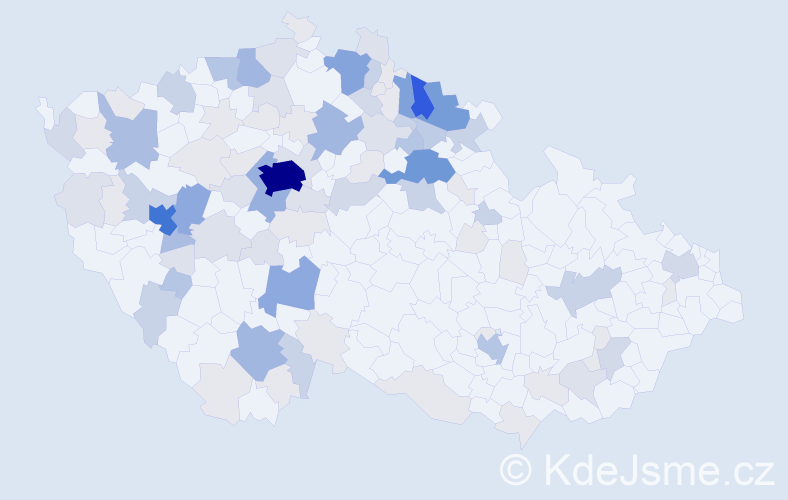 Příjmení: 'Kordová', počet výskytů 366 v celé ČR