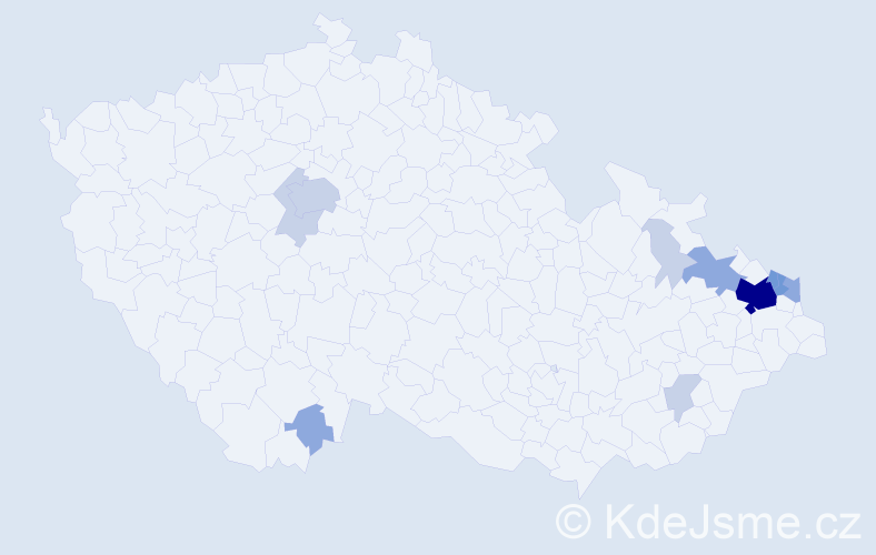 Příjmení: 'Golombková', počet výskytů 30 v celé ČR