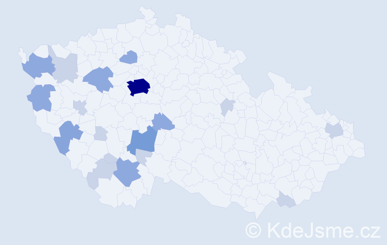 Příjmení: 'Eichinger', počet výskytů 43 v celé ČR