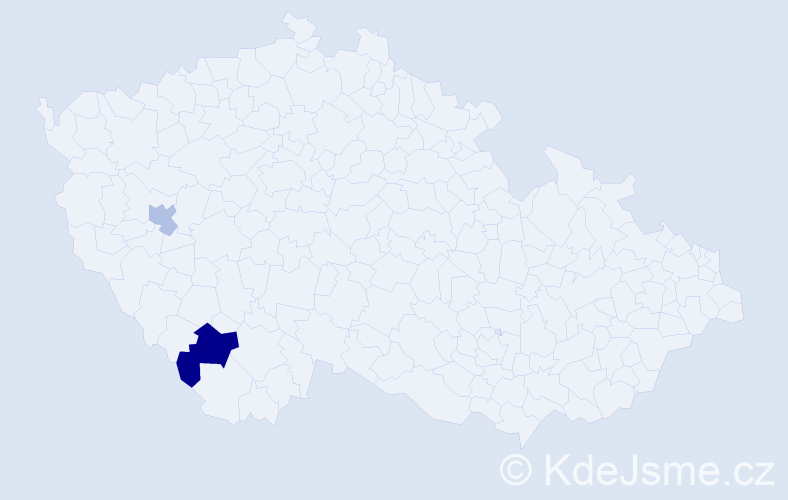 Příjmení: 'Breklerová', počet výskytů 3 v celé ČR