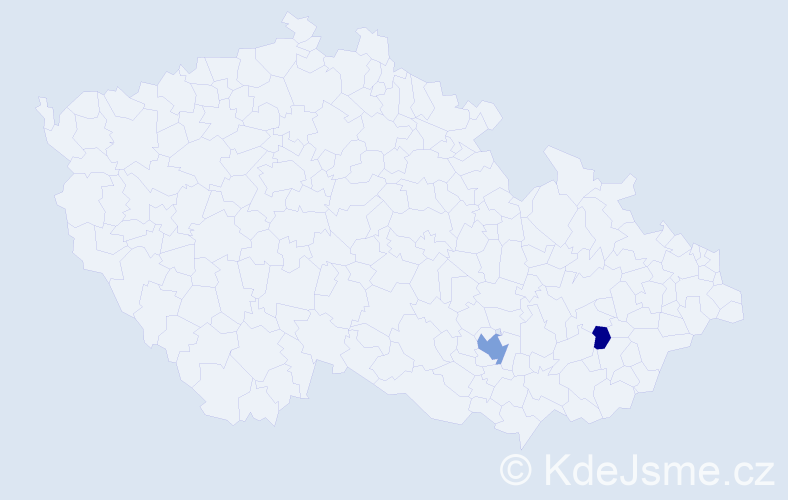 Příjmení: 'Kondruk', počet výskytů 4 v celé ČR
