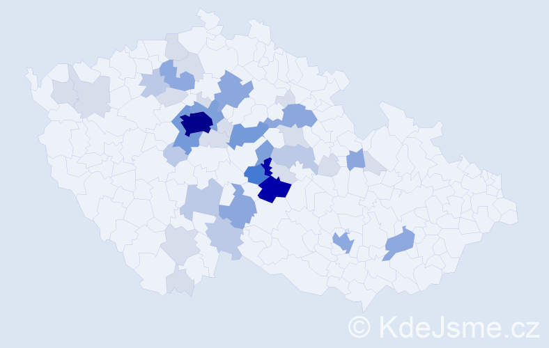 Příjmení: 'Kotěrová', počet výskytů 122 v celé ČR