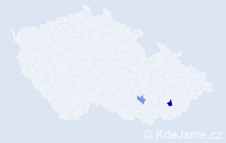 Příjmení: 'Dragolov', počet výskytů 3 v celé ČR