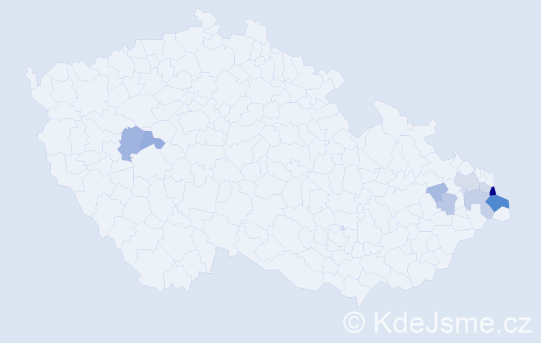 Příjmení: 'Chowaniok', počet výskytů 37 v celé ČR