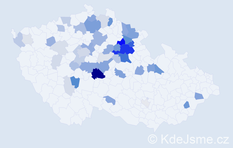 Příjmení: 'Brzková', počet výskytů 172 v celé ČR