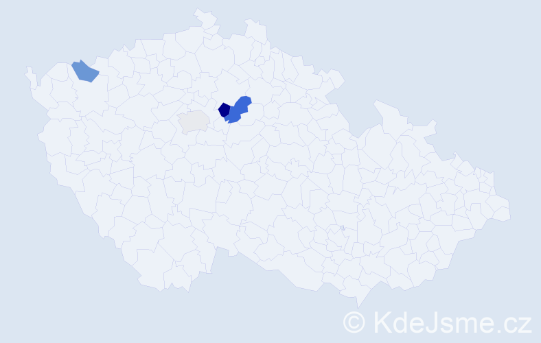 Příjmení: 'Kotranová', počet výskytů 6 v celé ČR