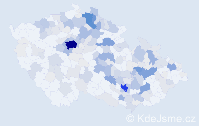 Příjmení: 'Mazánková', počet výskytů 768 v celé ČR