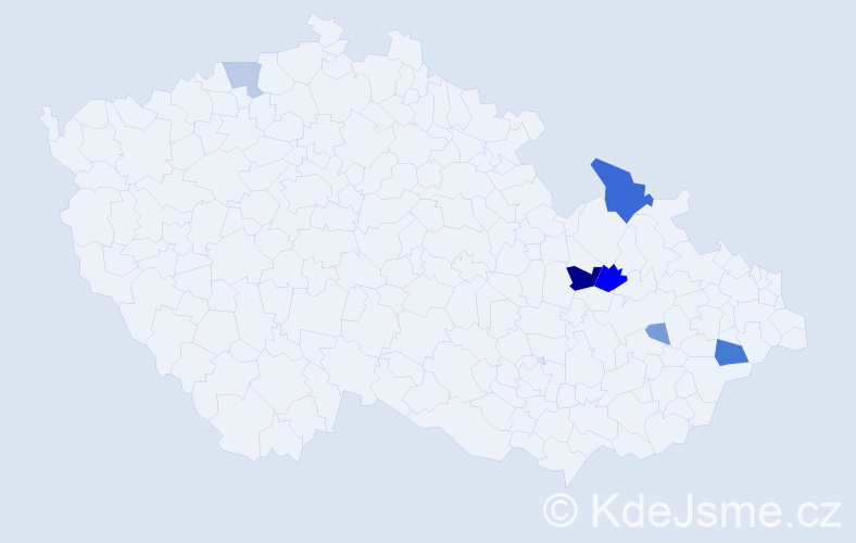 Příjmení: 'Geppert', počet výskytů 20 v celé ČR