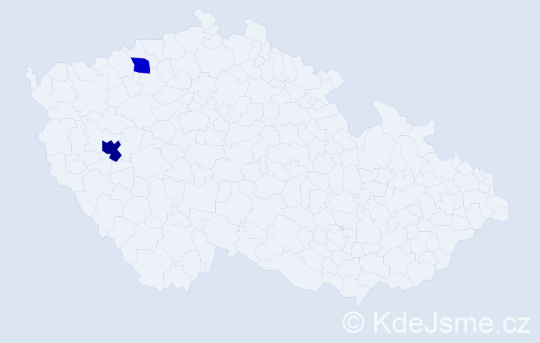 Příjmení: 'Ralousová', počet výskytů 3 v celé ČR