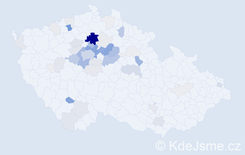 Příjmení: 'Wertheim', počet výskytů 152 v celé ČR