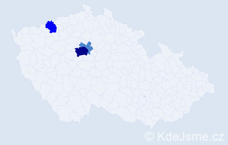 Příjmení: 'Greč', počet výskytů 6 v celé ČR