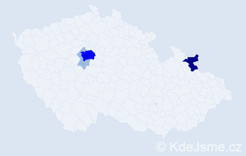 Příjmení: 'Leunová', počet výskytů 8 v celé ČR
