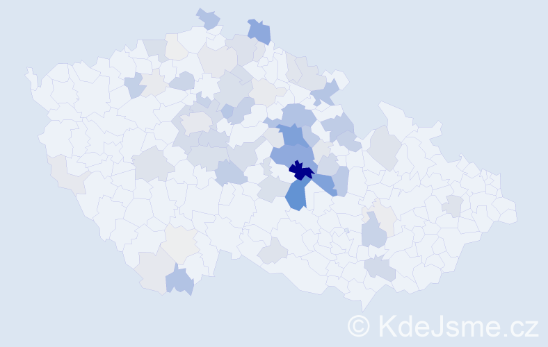 Příjmení: 'Sádovská', počet výskytů 264 v celé ČR