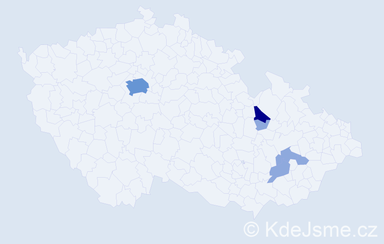 Příjmení: 'Kozlanský', počet výskytů 15 v celé ČR