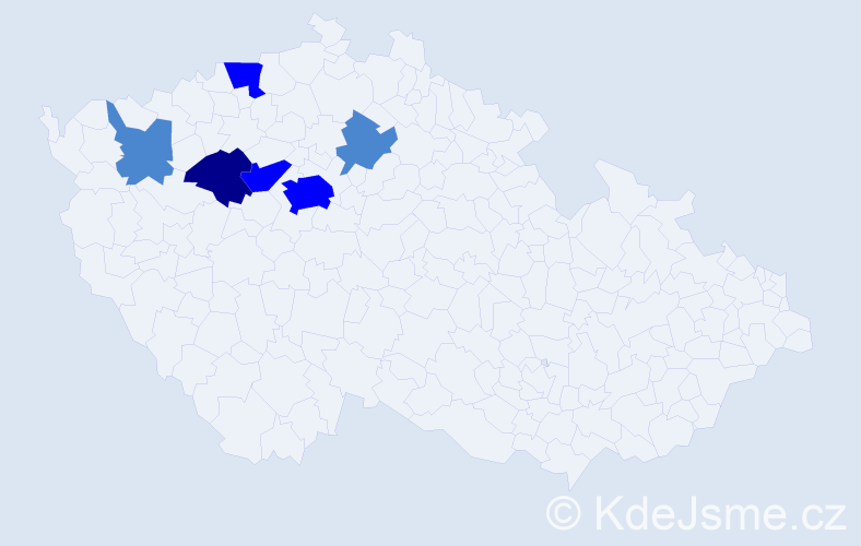 Příjmení: 'Feldigelová', počet výskytů 11 v celé ČR
